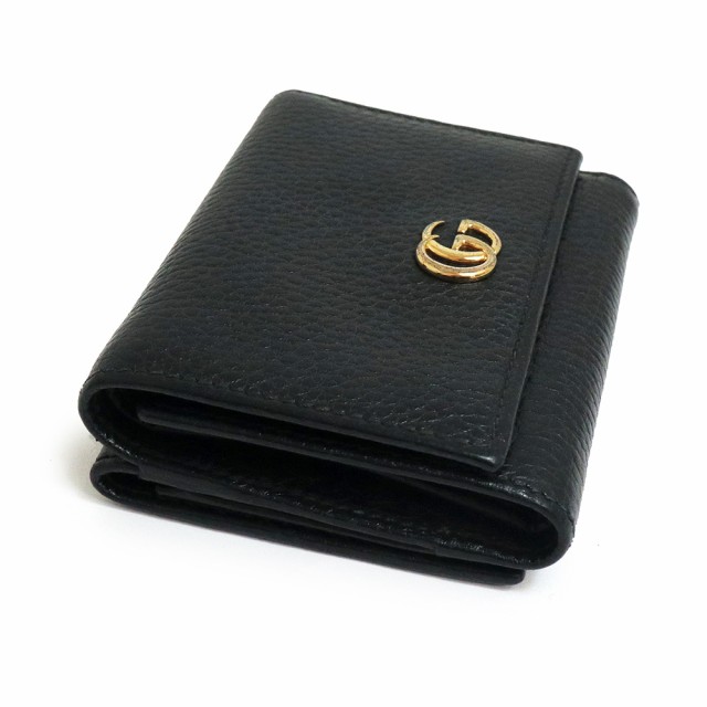 中古）グッチ GUCCI プチマーモント ダブルG Wホック コンパクト 三