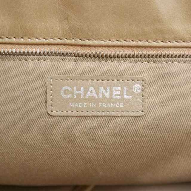 （美品）シャネル CHANEL ココマーク マトラッセ チェーン ラージ ショッピング ショルダー トートバッグ エイジドカーフ ベージュ シル｜au  PAY マーケット