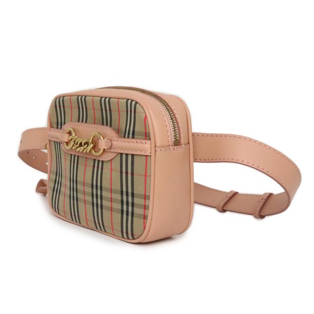 Burberry ボディバッグ チェック ベージュ BURBERRY バーバリー ボディバッグ チェック柄 2way ウェスト