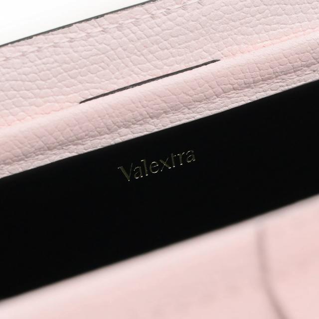 （未使用　展示品）ヴァレクストラ Valextra トリックトラック セラ ハンドバッグ カーフスキン レザー ペールピンク ゴールド金具 V5O1M_9