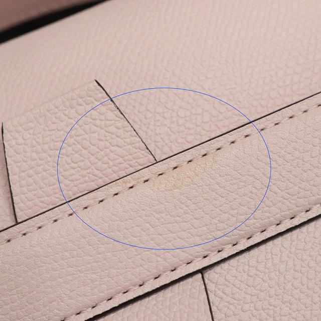 （未使用　展示品）ヴァレクストラ Valextra トリックトラック セラ ハンドバッグ カーフスキン レザー ペールピンク ゴールド金具 V5O1M_11
