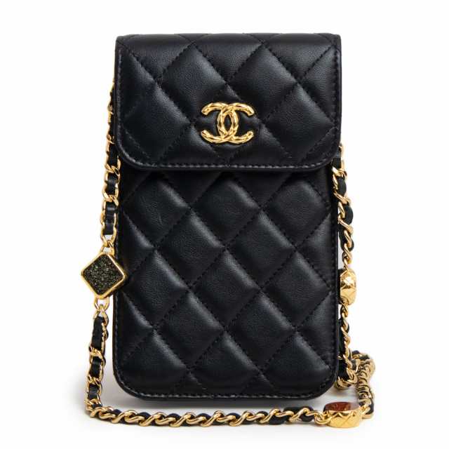 未使用 展示品）シャネル CHANEL マトラッセ フォンホルダー CC ココ ...