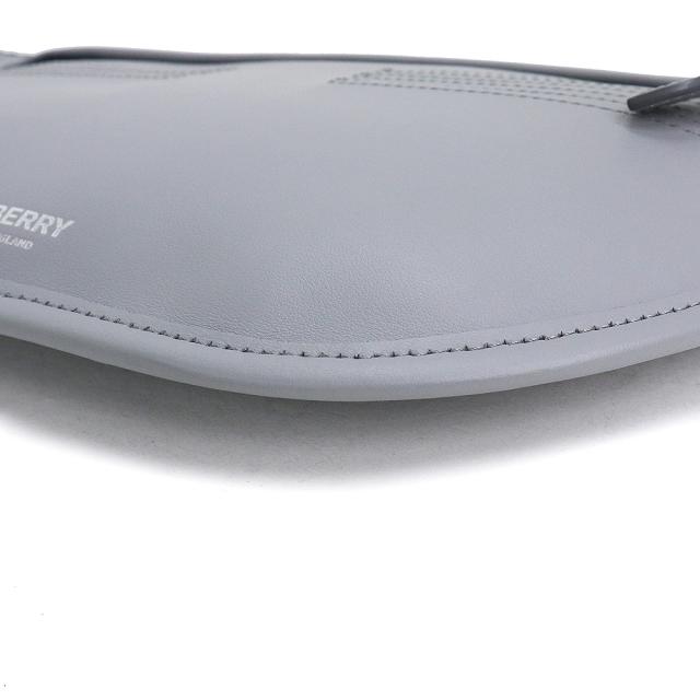 （未使用　展示品）バーバリー BURBERRY ブランメル バムバッグ ウエストバッグ ショルダー 斜め掛け 2way スムースレザー クラウドグレー シルバー金具 8028362_9