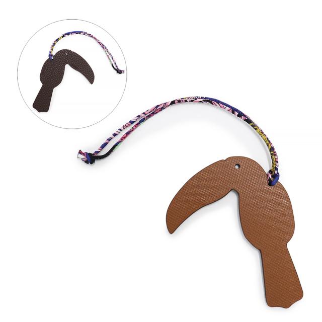 （新品・未使用品）エルメス HERMES プティ アッシュ オオハシ 鳥 トリ チャーム トリヨンクレマンス グランアッシュ レザー Gold ゴールド Cacao カカオ ブラウン 茶の通販は