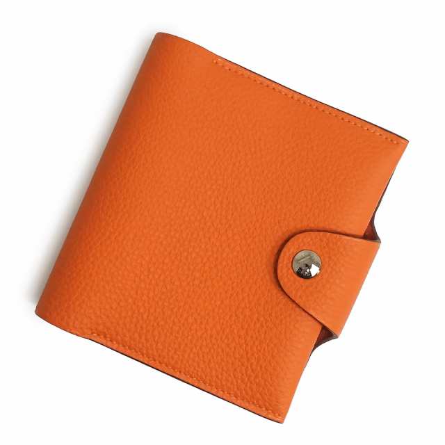 （新品・未使用品）エルメス HERMES ユリス ネオ ミニ ノート 手帳カバー トゴ レザー オレンジ シルバー金具 U刻印 箱付