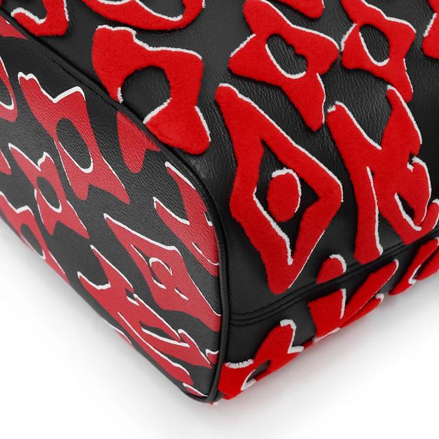 （未使用　展示品）ルイ ヴィトン LOUIS VUITTON ネヴァーフル MM URS FISCHER コラボ トートバッグ レザー モノグラム レッド ブラック 赤 黒 ゴールド金具 M45544 未使用 展示品）ルイ ヴィトン LOUIS VUITTON ネヴァーフル MM URS