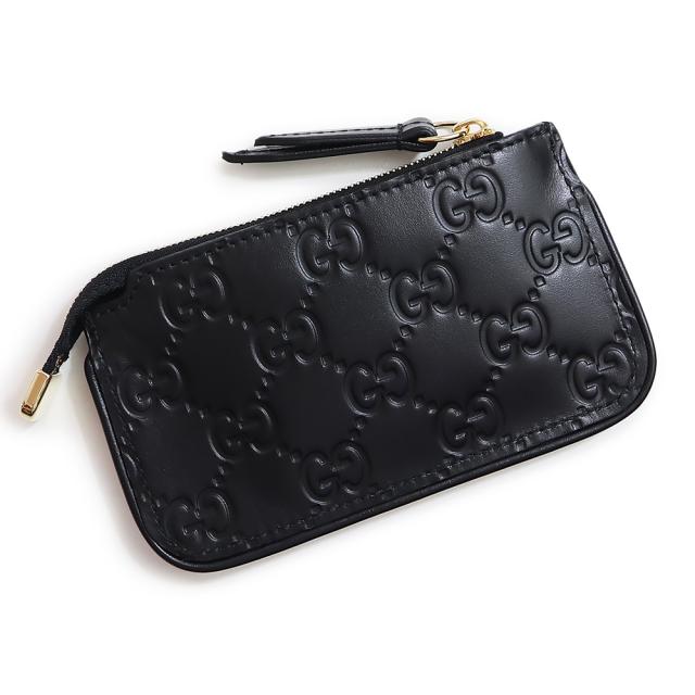 【新品】GUCCI シグネチャー フック付き 小銭入れ 財布 キーケース 新品】GUCCI シグネチャー フック付き 小銭入れ 財布 キーケース