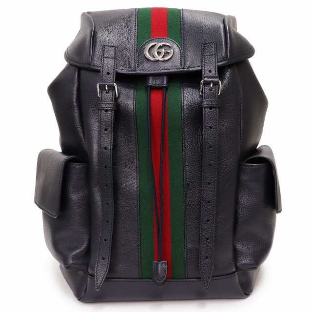 新品・未使用品）グッチ GUCCI オフィディア ウェブ ストライプ GG ミディアム バックパック リュック デイパック カーフスキン レザー  ダークブルー ネイビー 紺 シルバー金具 598140の通販はau PAY マーケット - ブランドシティ | au PAY マーケット－通販サイト