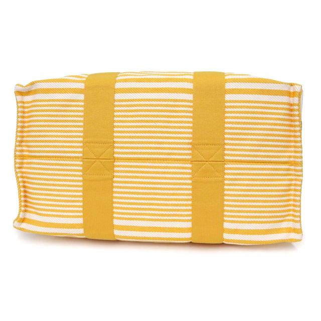 （未使用　展示品）エルメス HERMES バヤデール トート ハンドバッグ キャンバス Bouton Dor ブトン ドール イエロー 黄 ポーチ付 ソルド品_5