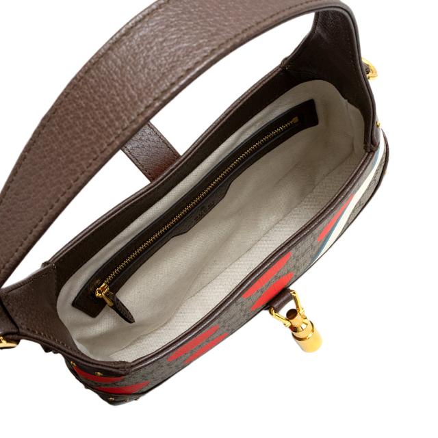 （未使用　展示品）グッチ GUCCI ジャッキー 1961 スモール The R 2way ショルダー ハンドバッグ 斜め掛け レザー クラウン ジャカード ブラウン 636706 未使用 展示品 グッチ GUCCI バレンシアガ ザ ハッカー プロジェクト