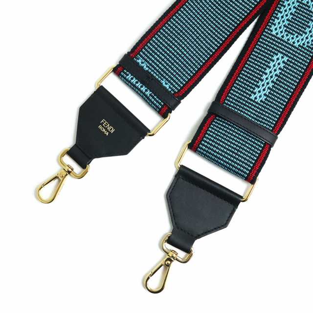 OUTLET【FENDI】MULTIストライプ☆ロゴ ショルダーストラップYou 新品・未使用品)フェンディ FENDI ストラップ ユー FFロゴ