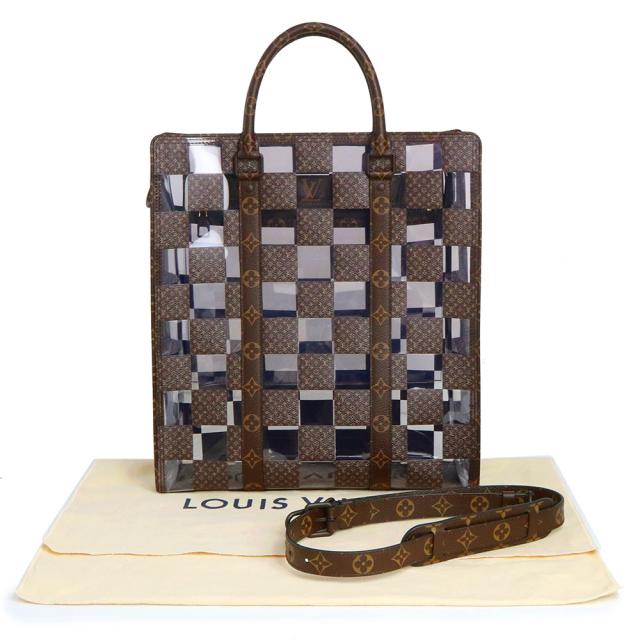 （新品・未使用品）ルイ ヴィトン LOUIS VUITTON サックプラ モノグラムチェス 2way ショルダー ハンドバッグ モノグラム PVC ブラウン 茶 マットブラウン金具 M20866_1
