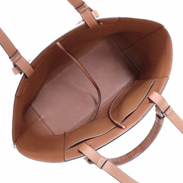 （未使用　展示品）ロエベ LOEWE アナグラム トートバッグ スモール 2way ショルダー ハンドバッグ カーフスキン ジャカード レザー エクの通販は