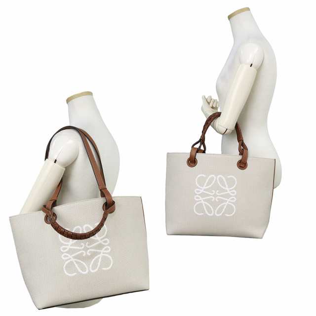 （未使用　展示品）ロエベ LOEWE アナグラム トートバッグ スモール 2way ショルダー ハンドバッグ カーフスキン ジャカード レザー エクの通販は
