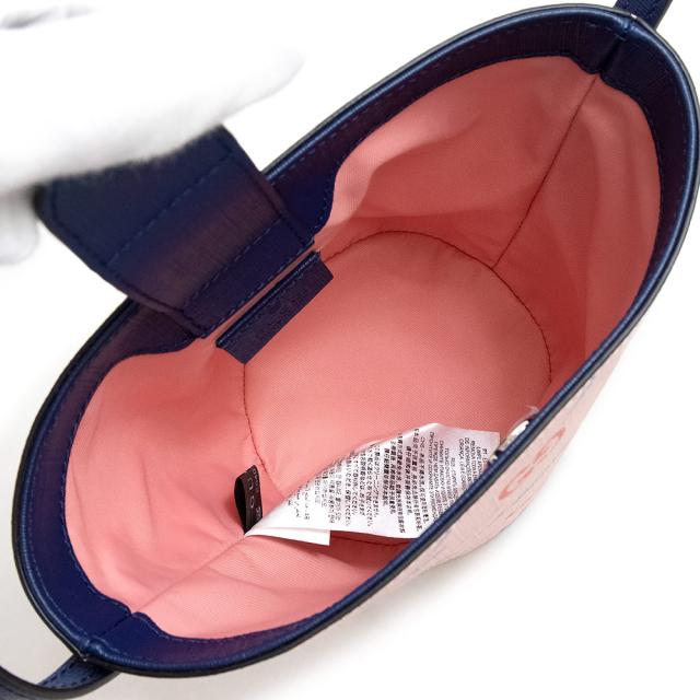 （新品・未使用品）グッチ GUCCI チルドレンズ THE JETSONS 宇宙家族ジェットソン アストロ コラボ プリント バケット ハンドバッグ ドッグ 犬 GGスプリームキャンバス ピンク ネイビー シルバー金具 752356_2