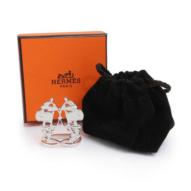 （新品・未使用品）エルメス HERMES ブリッド ドゥ ガラ Brides de Gala スカーフリング 70 シルバー 箱付_1