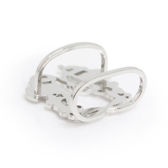 （新品・未使用品）エルメス HERMES ブリッド ドゥ ガラ Brides de Gala スカーフリング 70 シルバー 箱付_2