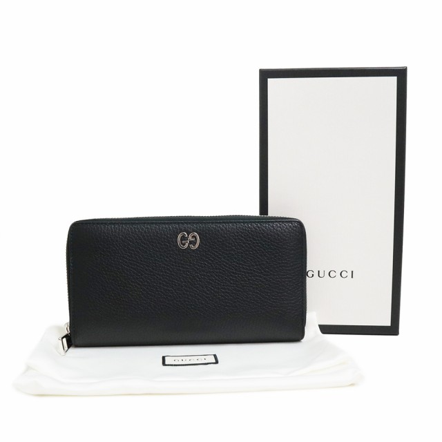 新品・未使用品）グッチ GUCCI GGマーモント ラウンドファスナー ジップ 長財布 カーフスキン レザー