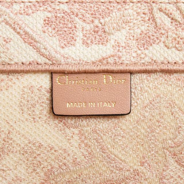 （新品・未使用品）クリスチャンディオール Christian Dior ブックトート ラージ トワル ドゥ ジュイ エンブロイダリー ハンドバッグ コットンキャンバス エクリュ ピンク M1286ZTDT_7