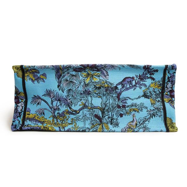 （新品・未使用品）クリスチャンディオール Christian Dior ブックトート ラージ トワル ドゥ ジュイ ヴォヤージュ エンブロイダリー 刺繍 ハンドバッグ コットンキャンバス セレスティアルブルー 青 M1286ZEUP_5