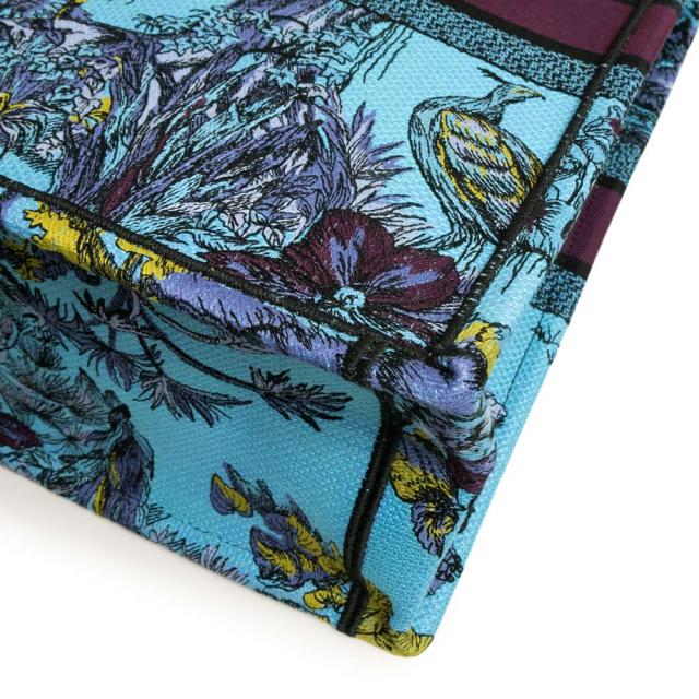 （新品・未使用品）クリスチャンディオール Christian Dior ブックトート ラージ トワル ドゥ ジュイ ヴォヤージュ エンブロイダリー 刺繍 ハンドバッグ コットンキャンバス セレスティアルブルー 青 M1286ZEUP_8