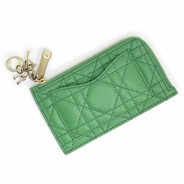 （新品・未使用品）クリスチャンディオール Christian Dior Lady Dior Cosmos ジップ カードホルダー パスケース 定期入れ コインケース