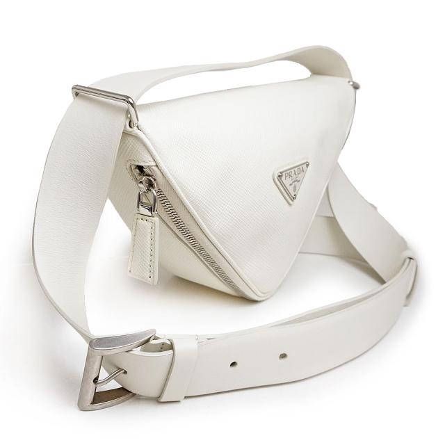 未使用 展示品）プラダ PRADA トライアングル 三角ロゴプレート ワン