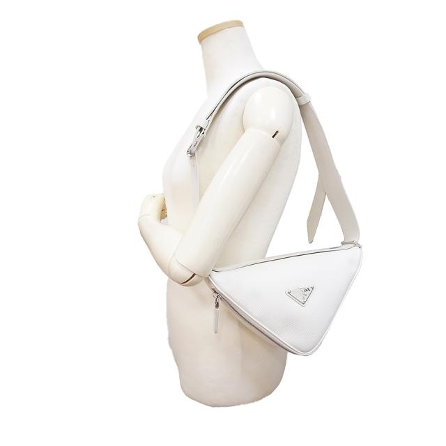 未使用 展示品）プラダ PRADA トライアングル 三角ロゴプレート ワン