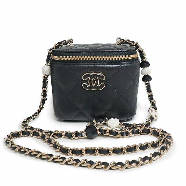 未使用 展示品）シャネル CHANEL チェーン クラッチ ミニバニティ マトラッセ ショルダーバッグ 斜め掛け ラムスキン レザー ブラック 黒  ゴールド金具 AP3230 箱付の通販はau PAY マーケット - ブランドシティ | au PAY マーケット－通販サイト