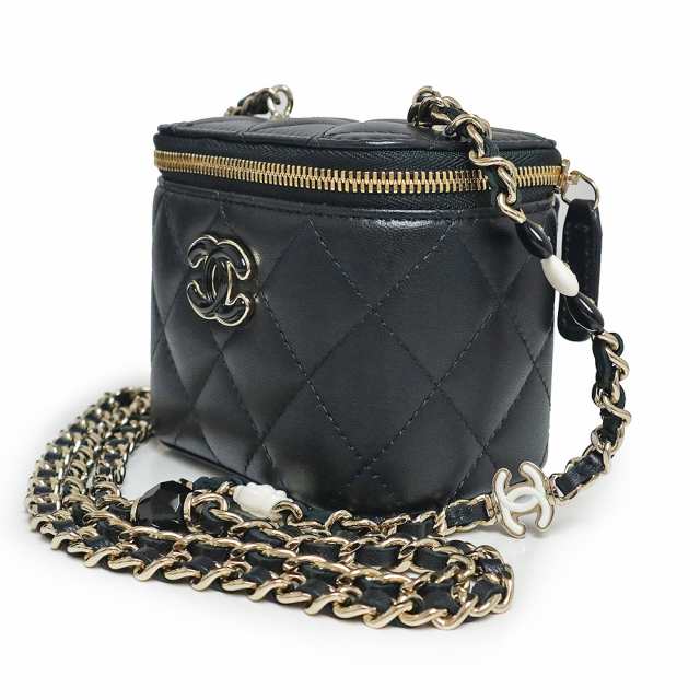 未使用 展示品）シャネル CHANEL チェーン クラッチ ミニバニティ マトラッセ ショルダーバッグ 斜め掛け ラムスキン レザー ブラック 黒  ゴールド金具 AP3230 箱付の通販はau PAY マーケット - ブランドシティ | au PAY マーケット－通販サイト