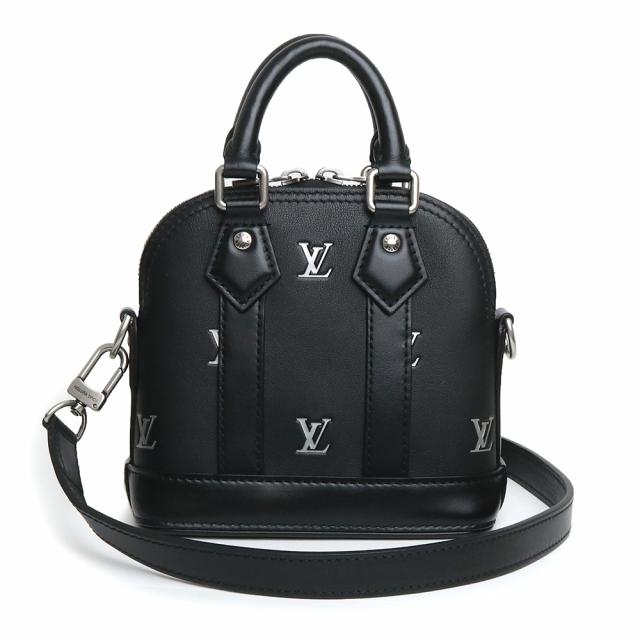 （未使用保管品）ルイ ヴィトン LOUIS VUITTON ナノ アルマ ファレル ウィリアムス 2WAY ショルダー ハンドバッグ カーフスキン レザー ブラック 黒 アンティークシルバー金具 M83184