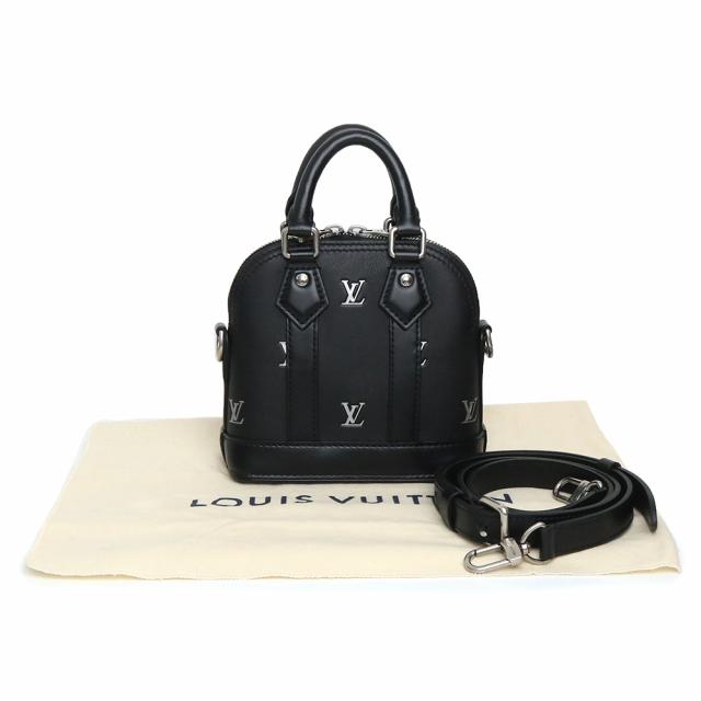 ★3日以内返品可★ 美品 LOUIS VUITTON ルイ・ヴィトン カーフスキン ナノアルマ ファレル ウィリアムス M83184 2wayショルダーバッグ ブラック カーフレザー レディース LOUIS VUITTON - ルイ ヴィトン ナノ アルマ ファレル ウィリアムス