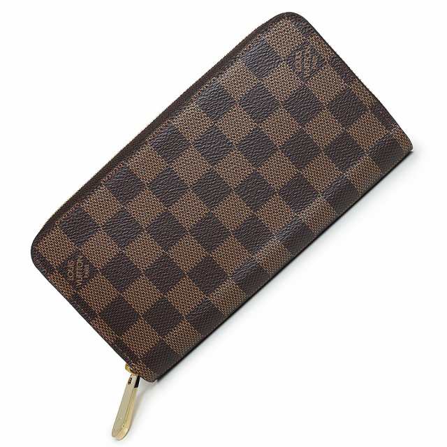 （未使用　展示品）ルイ ヴィトン LOUIS VUITTON ジッピー ウォレット ラウンドファスナー 長財布 ダミエ ブラウン 茶 ゴールド金具 N416