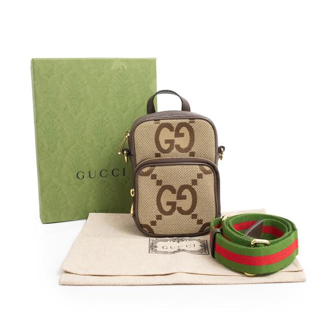 グッチ ミニ ショルダー クロスボディバッグ 斜め掛け GGキャンバス