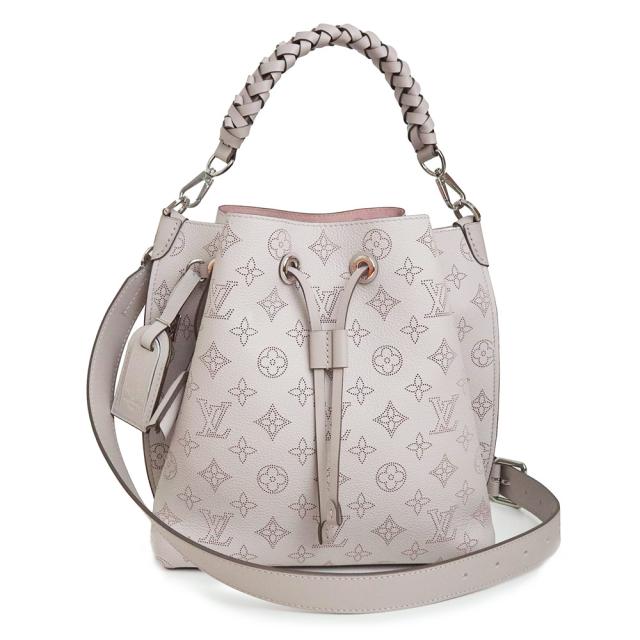 （未使用　展示品）ルイ ヴィトン LOUIS VUITTON ムリア 2WAY ショルダー ハンドバッグ 斜め掛け モノグラムマヒナ レザー ブリューム グレー ピンク シルバー金具 M57526