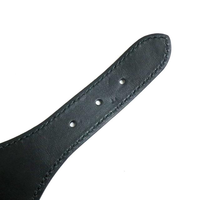 （美品）クリスチャンディオール Christian Dior PARIS エンブロイダリー マキシ ウエスト ベルト #85 65MM カーフスキン レザー キャンバス ブラック 黒 アンティークゴールド金具_6