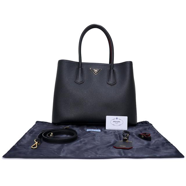 プラダ サフィアーノ エスプラナード バイカラー ハンドバッグ 2way プラダ サフィアーノ エスプラナード バイカラー ハンドバッグ 2way