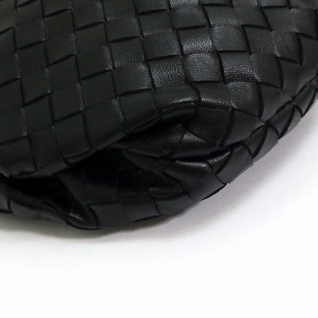 （未使用　展示品）ボッテガヴェネタ BOTTEGA VENETA イントレチャート ザ バルブ ショルダーバッグ 斜め掛け ラムスキン レザー ブラッ