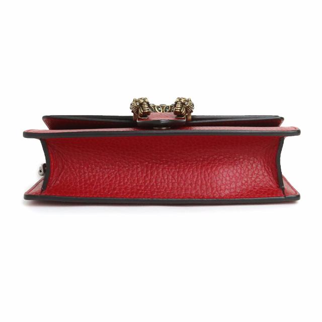 （新品・未使用品）グッチ GUCCI ディオニュソス スーパーミニ チェーン ショルダーバッグ 斜め掛け レザー レッド 赤 アンティークシルバー金具 476432 箱付_7