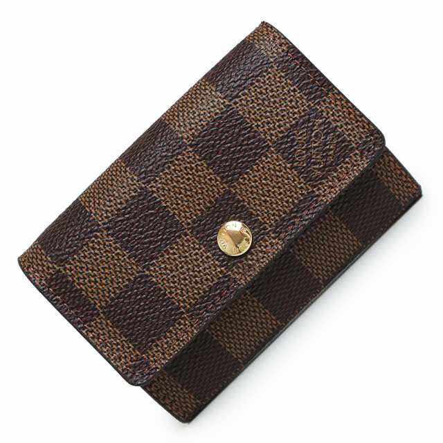 （未使用保管品）ルイ ヴィトン LOUIS VUITTON ポルト モネ プラ コインケース 小銭入れ 財布 ダミエ ブラウン 茶 ゴールド金具 N61930