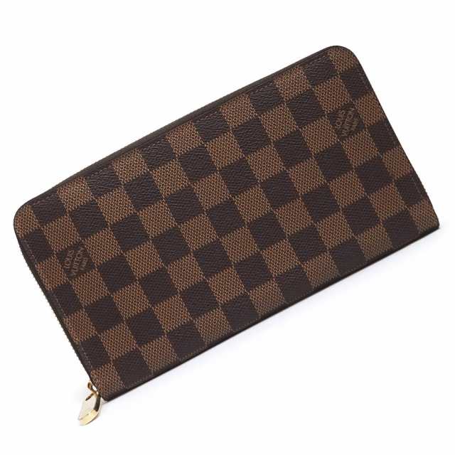 （未使用　展示品）ルイ ヴィトン LOUIS VUITTON ジッピー オーガナイザー ラウンドファスナー 長財布 ダミエ ブラウン 茶 ゴールド金具