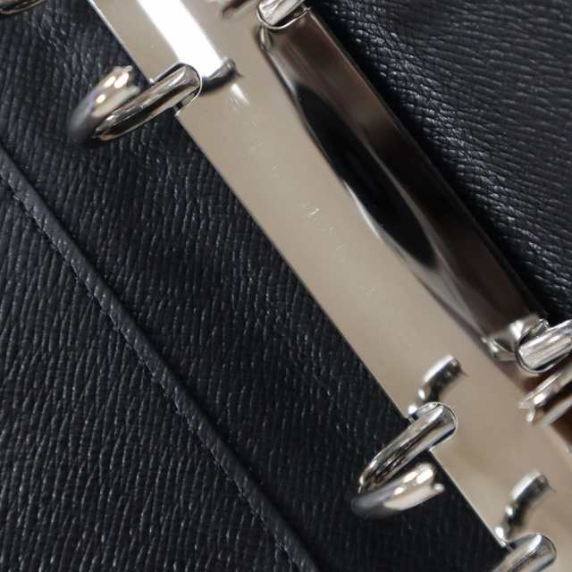 （中古）ルイ ヴィトン LOUIS VUITTON アジェンダ MM 手帳カバー エピレザー ノワール ブラック 黒 シルバー金具 R20042