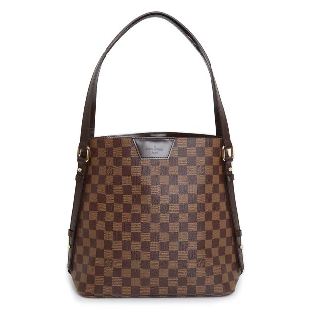 （未使用保管品）ルイ ヴィトン LOUIS VUITTON カバ リヴィントン ショルダー トートバッグ ダミエ ブラウン 茶 ゴールド金具 N41108