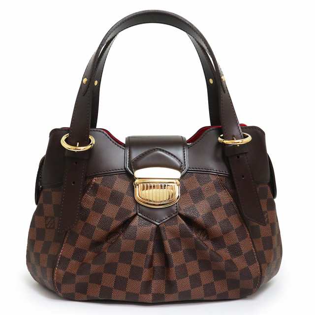 （美品）ルイ ヴィトン LOUIS VUITTON システィナ PM ハンドバッグ ダミエ ブラウン 茶 ゴールド金具 N41542