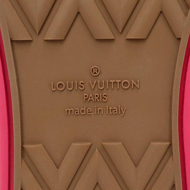 （未使用保管品）ルイ ヴィトン LOUIS VUITTON トロカデロライン スニーカー 靴 #5.5 25cm モノグラムデニム ブルー レッド 青 赤 シルバー金具 1A4AR2_8