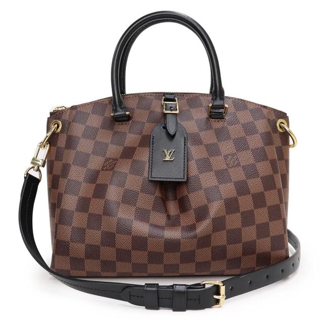 （未使用　展示品）ルイ ヴィトン LOUIS VUITTON オデオン トート PM ハンドバッグ ダミエ レザー ブラウン ブラック 茶 黒 ゴールド金具 N45282の通販は