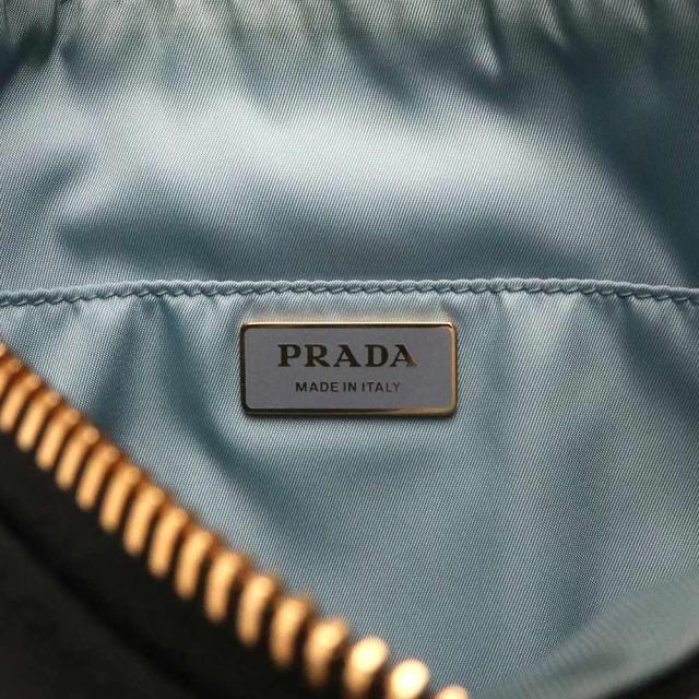 （未当てはめる 見せびらかす品）プラダ PRADA 編み物 下げ翼 2WAY クラッチペダル チェーン店 ショルダーバッグ 曲がった掛け TESSUTO ナイロン maglia ARDESIA アルデシア 薄墨色 ボルドーワイン 黄色 ゴールド金具 1BF061