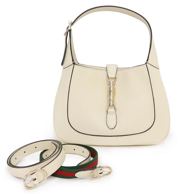（新品・未使用品）グッチ GUCCI ジャッキー 1961 スモール 3way ショルダー ハンドバッグ 斜め掛け レザー アイボリー 白 ライトゴールド金具 810232