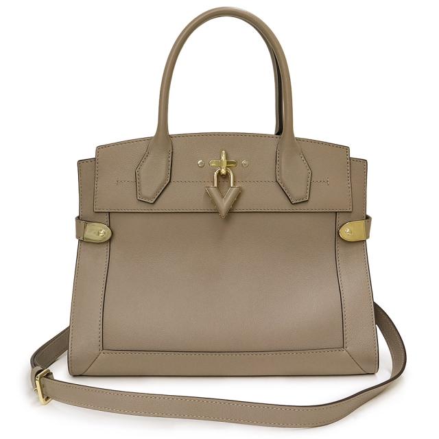 （未使用　展示品）ルイ ヴィトン LOUIS VUITTON スティーマー MM 2way ショルダー ハンドバッグ 斜め掛け グレインカーフレザー シープスキン ガレ ベージュ ゴールド金具 M21280