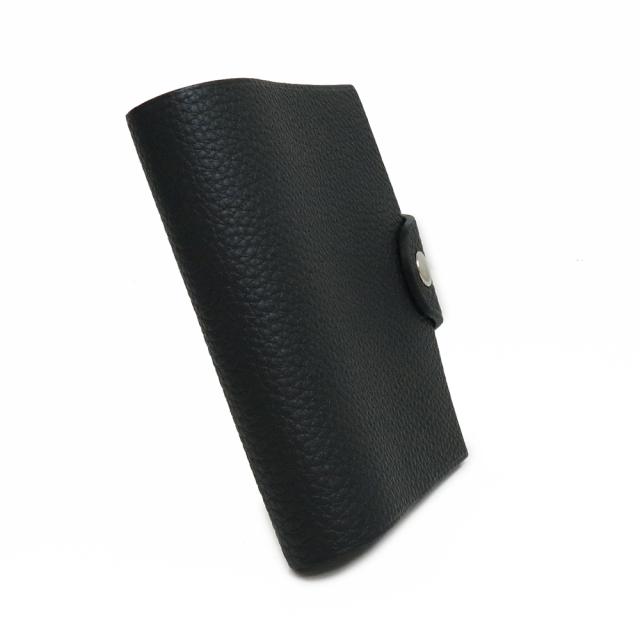 （新品・未使用品）エルメス HERMES ユリス ミニ アジェンダ ノート 手帳カバー トゴ レザー ノワール ブラック 黒 シルバー金具 Y刻印 箱付